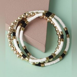 White and Black Disc bracelet